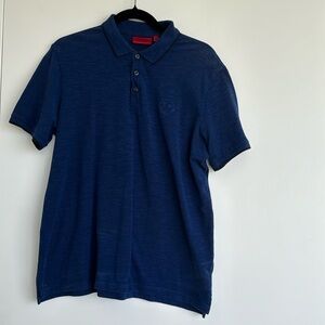 HUGO POLO SHIRT IN BLUE IN SIZE M IN GOOD CONDITION